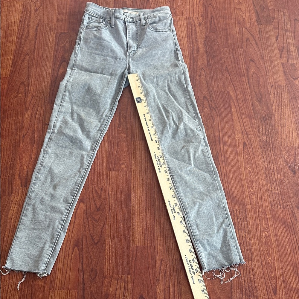 Levi Mile High Super Skinny Gray Women's Jeans Si… - image 4